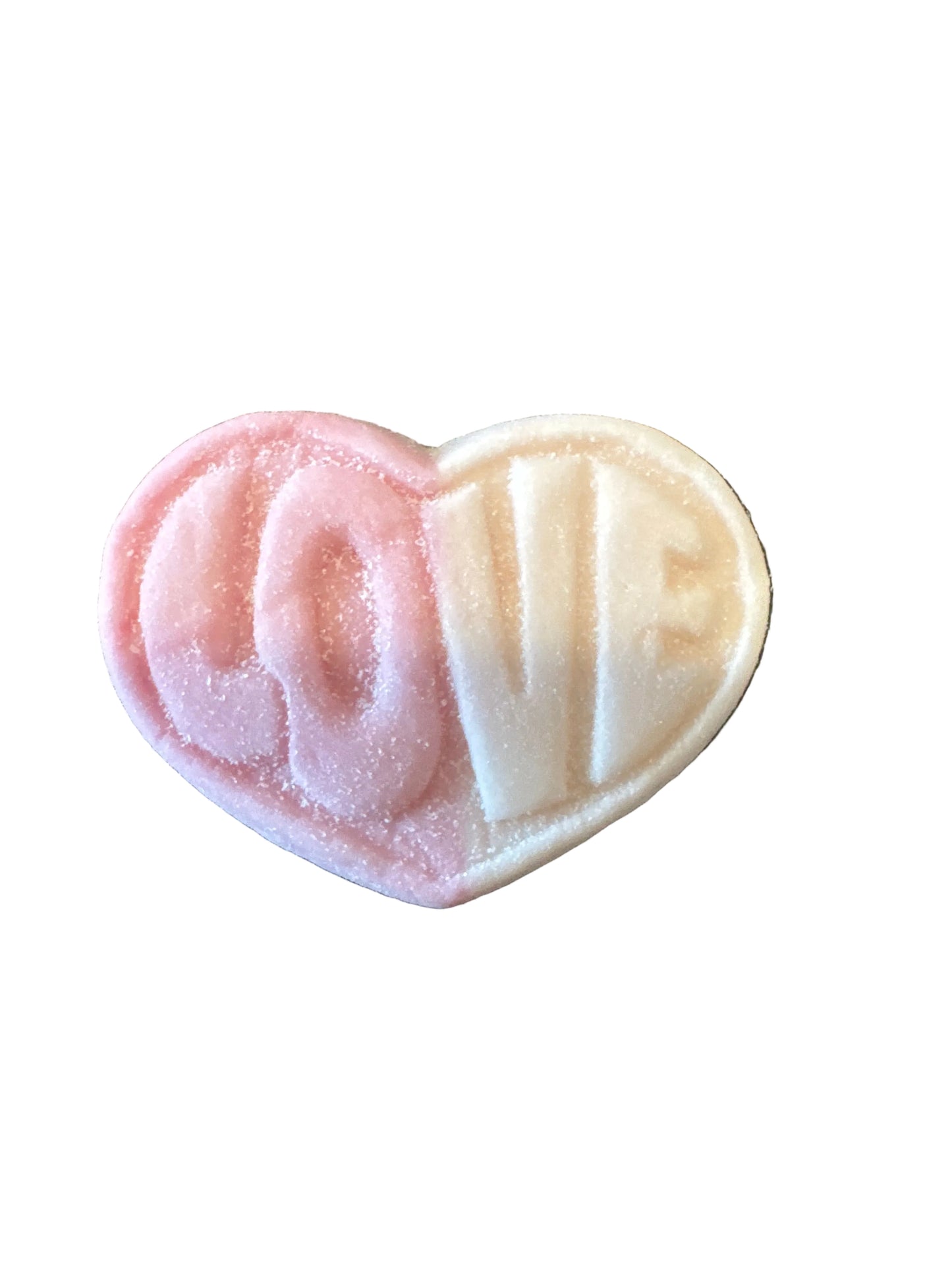 Love heart foam strawberry vanilla