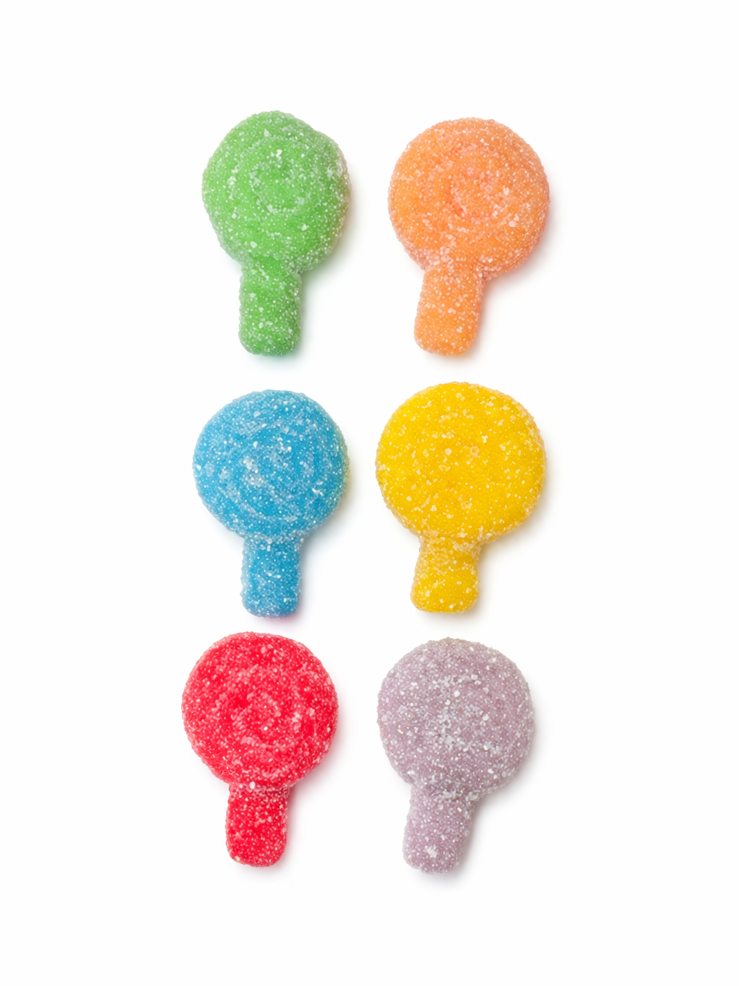 Sour lollipops