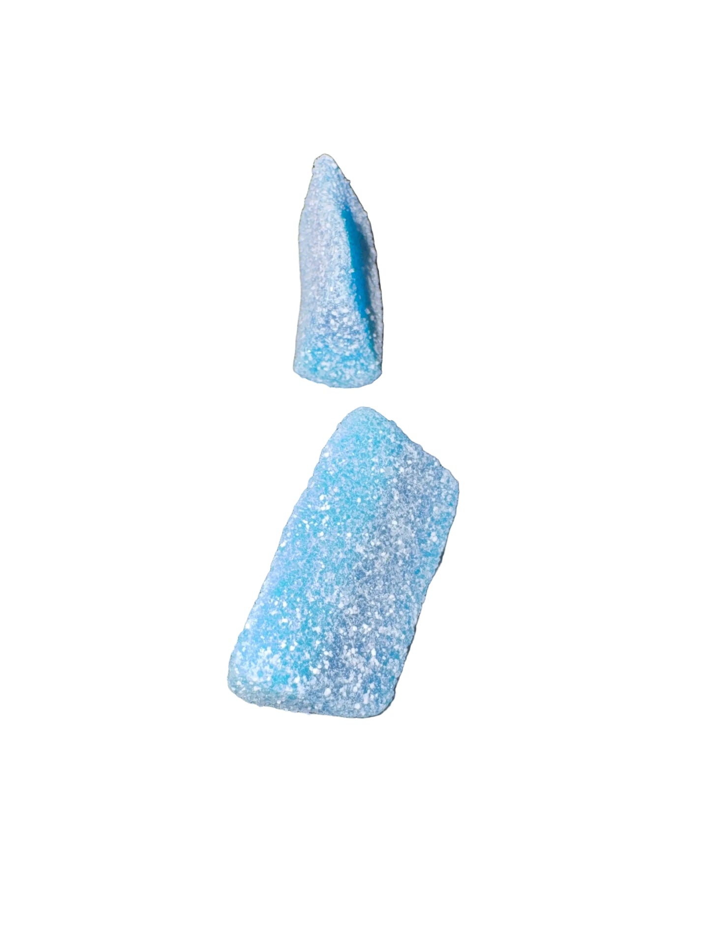 Blue raspberry slices