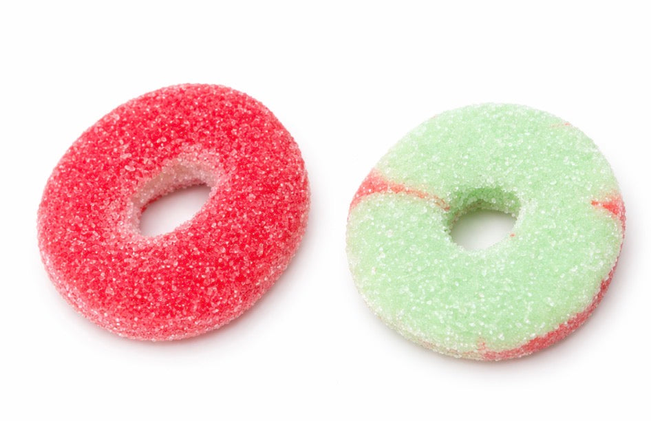 Strawberry lime rings (halal)