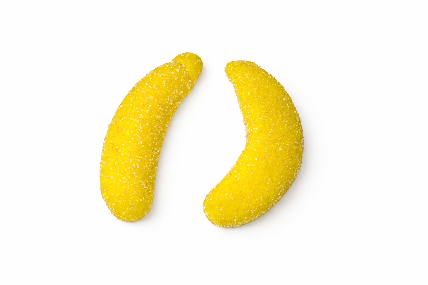 Gummy sugared mallow bananas (halal)