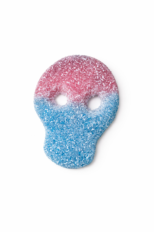 Blueberry raspberry skulls