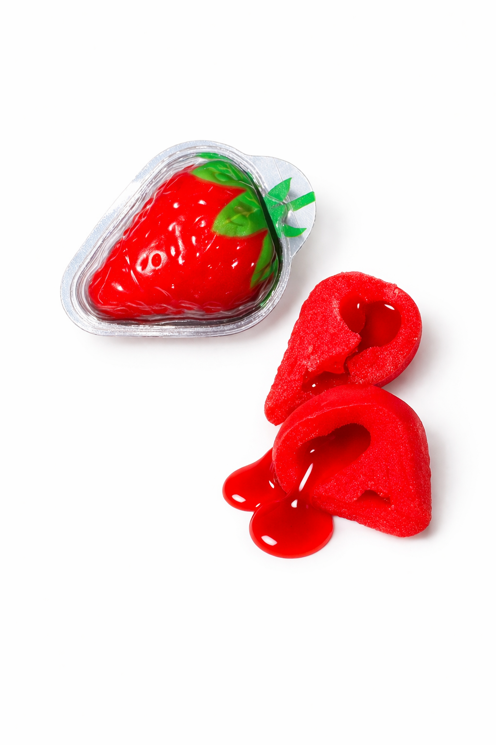 4 d strawberries juice filled
