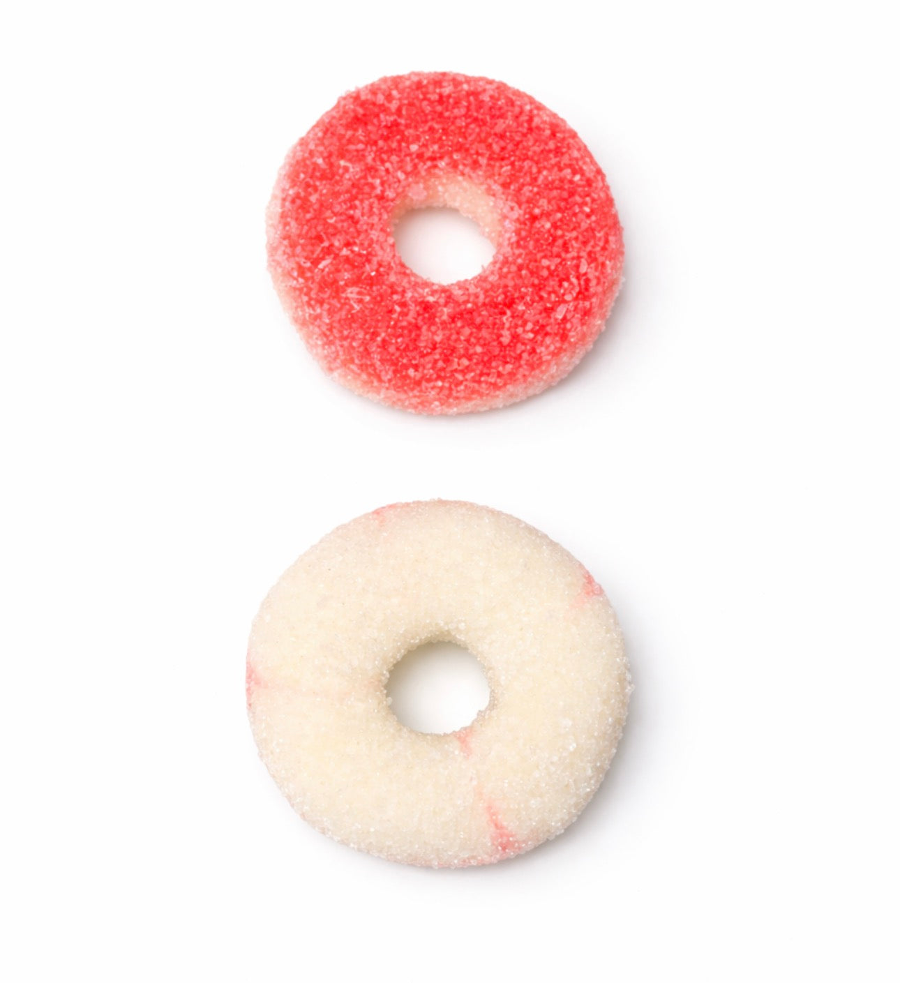 Strawberry whipped cream rings (halal)