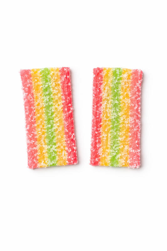 Mini sour rainbow belts (halal)