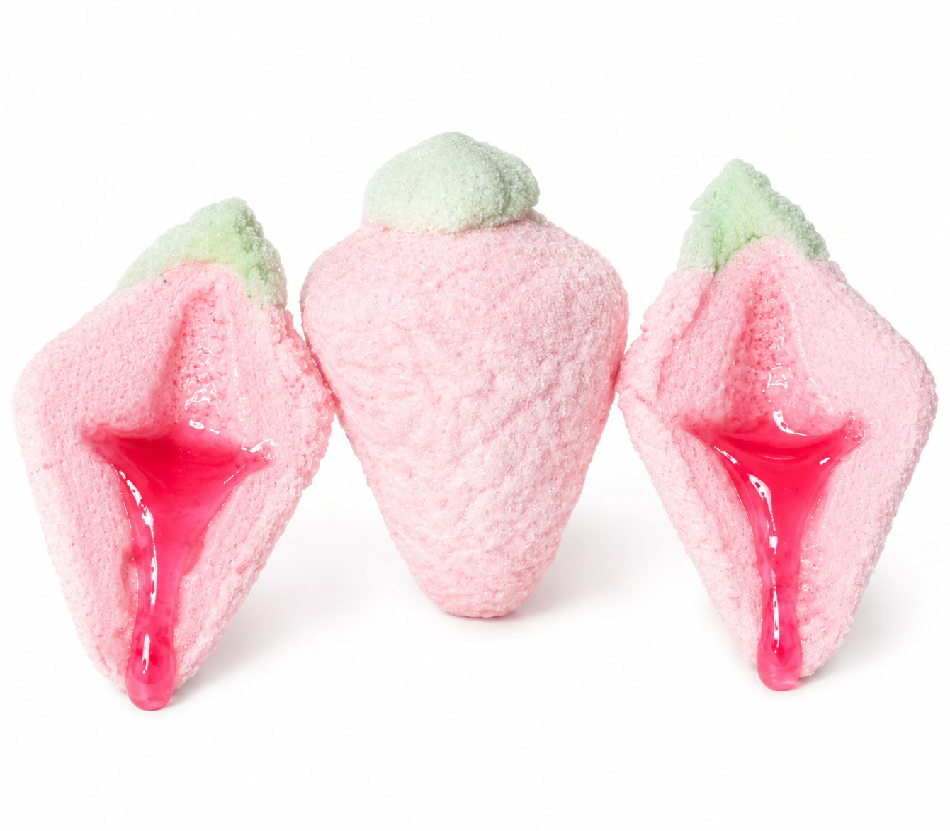 Strawberry jelly filled marshmallow