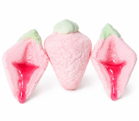 Strawberry jelly filled marshmallow