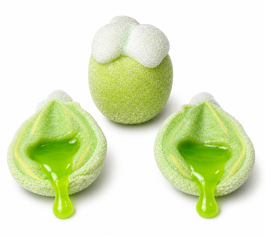 Apple jelly filled marshmallow