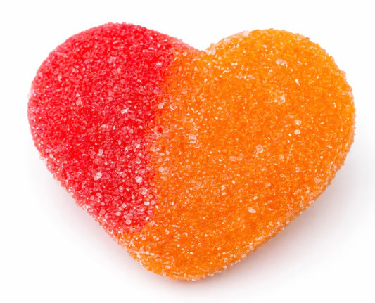 Peach hearts