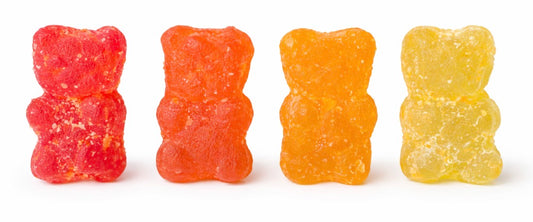 Franks red hot, gummy bears