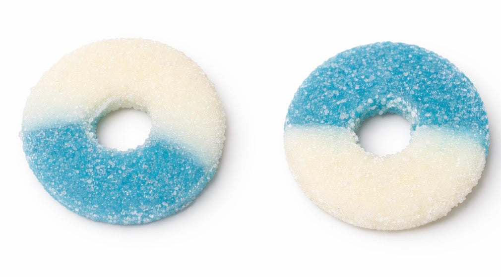 Blue raspberry rings