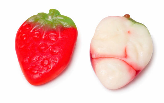 Strawberry and crème jelly filled